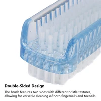 Double-Sided Nail Cleaning Brush, Manicure and Pedicure Tool, Ideal for Fingernails and Toenails 2
