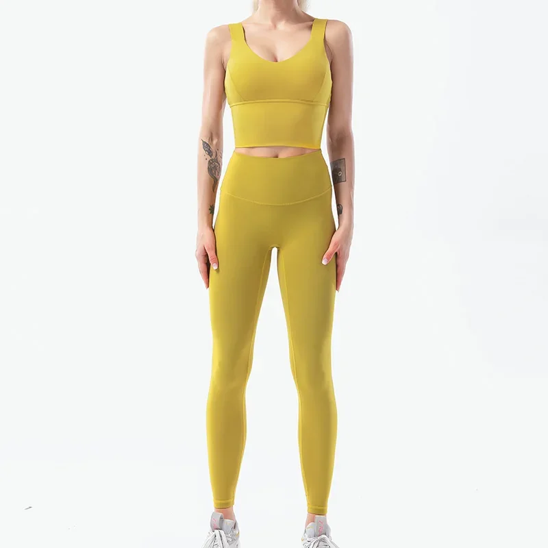 Women Yoga Set Yoga Leggings High Waist Gym Sexy Sport Wear Outdoor Active Bras