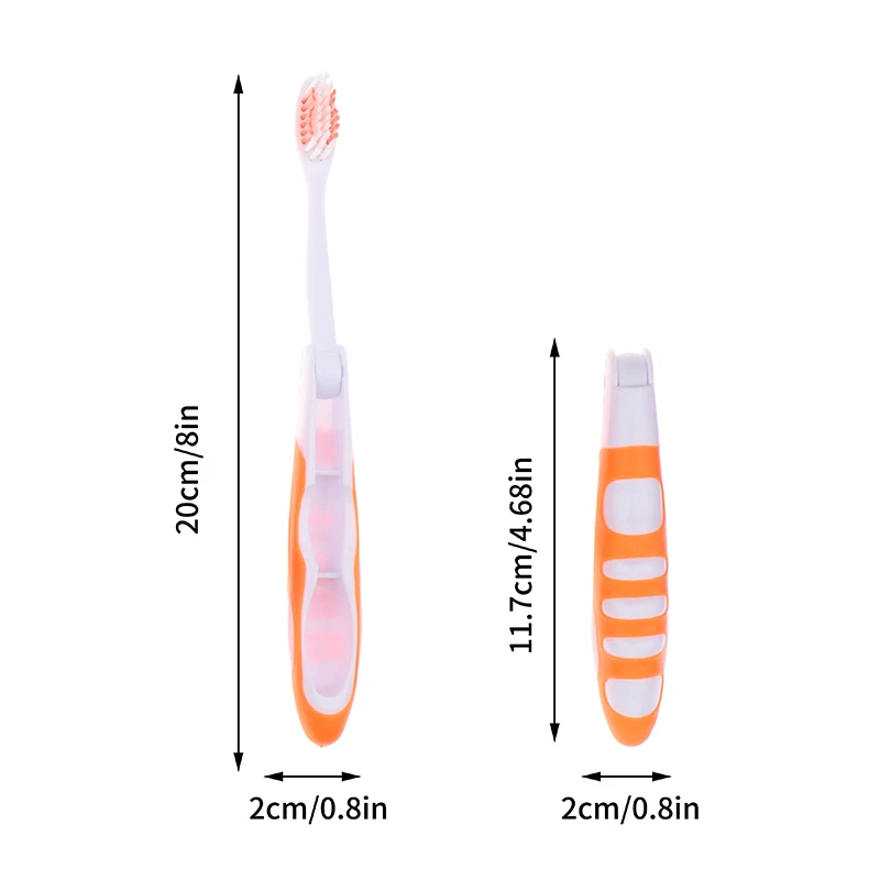1Pcs 일회용 접이식 칫솔 위생 구강 여행 캠핑 칫솔 하이킹 칫솔 치아 청소 도구