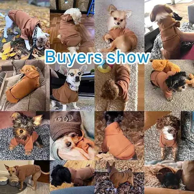 Dog Winter Hooded Sweatshirt 3