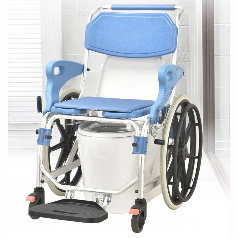 Disabled bathroom chairs bathing folding shower commode wheel chairs toilet for the elderly