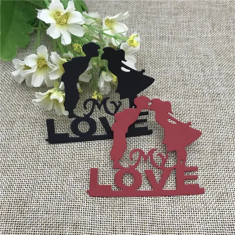 

Love Groom Frame Wedding Invitation Metal Cutting Dies Craft Stamps die Cut Embossing Card Make Stencil Frame Art Cutte