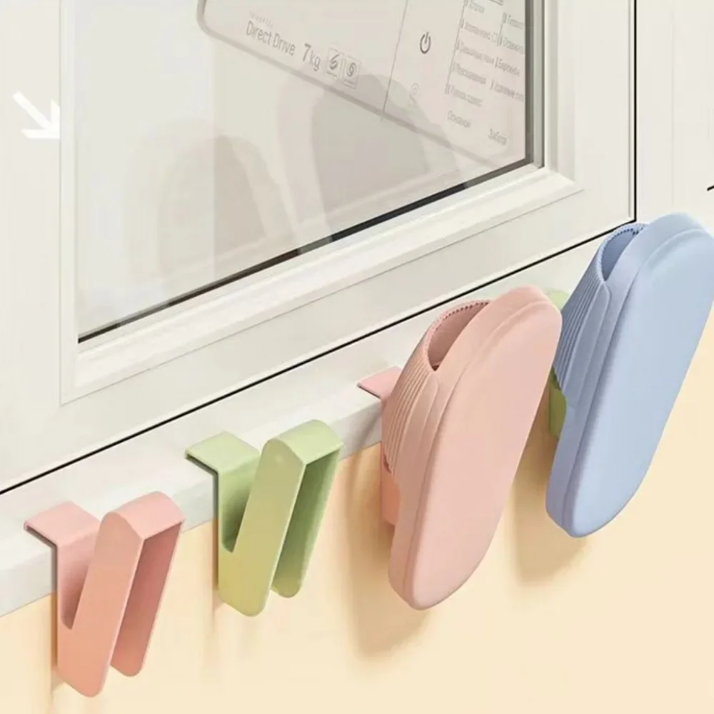 1Pair Balcony Shoe Rack Anti-theft Window Drying Shoe Rack Window Drying Rack Cloth Drying Stand