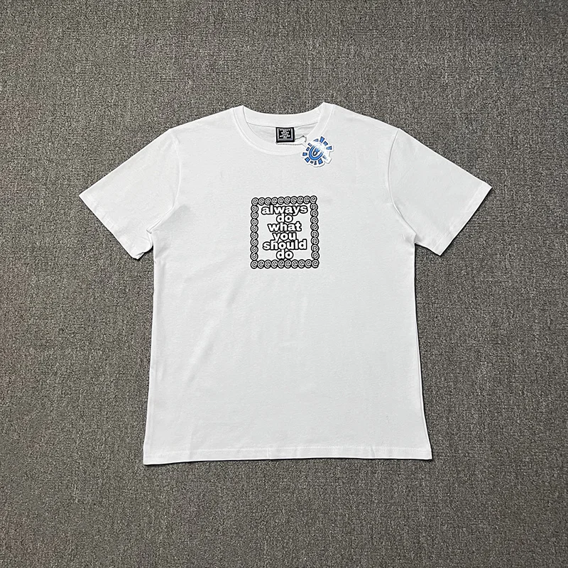 

Мужские и женские футболки с коротким рукавом ADWYSD, всегда делайте, что нужно сделать, топ с надписью 1:1, простая повседневная футболка