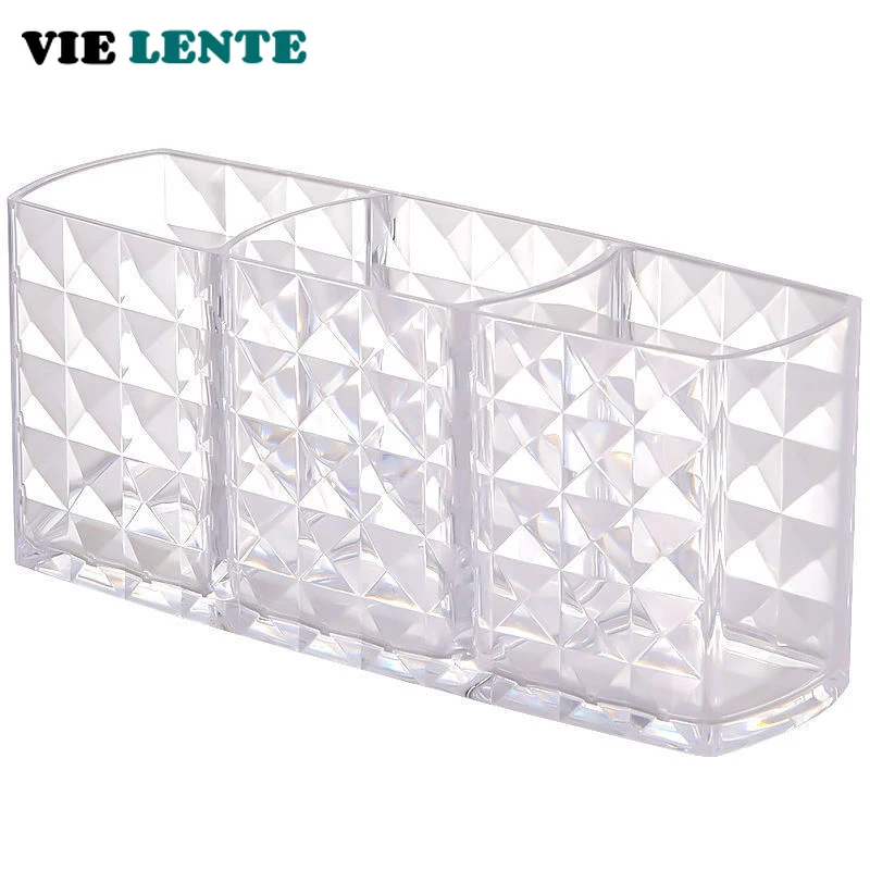 1-piece Diamond Patterned Mirror Cabinet Storage Box, Bathroom, Bathroom, Cosmetics, Lipstick Storage Rack  Makeup Organizer Box 6