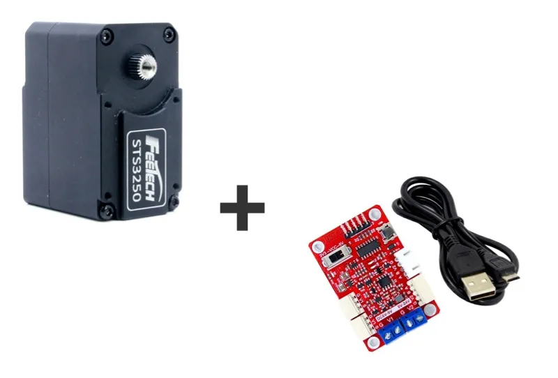 12V 50KG Magnetic Encoder Double Shaft TTL Protocol Servo 360