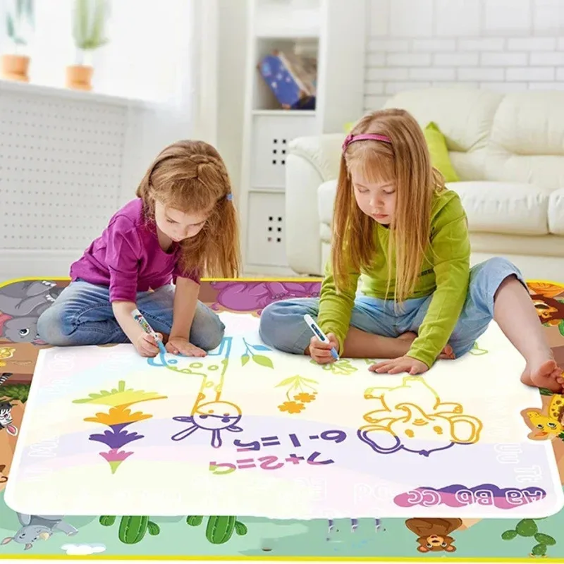 Coperta Per Pittura Ad Acqua Per Bambini Tappetino Per Disegno Ad Acqua Magica Da Colorare Graffiti Educazione Precoce Giocattolo Per L'Illuminazione 
