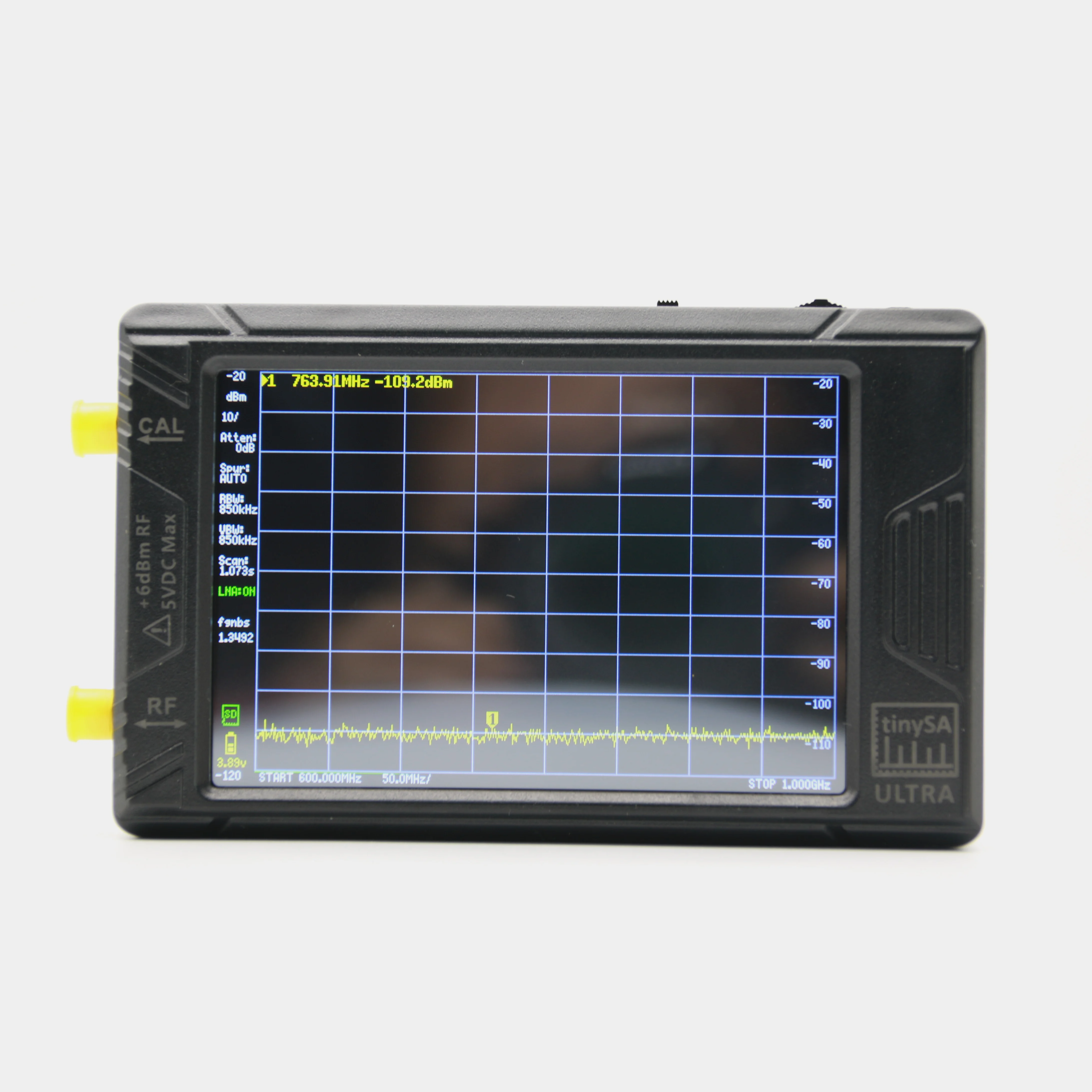 Original tinySA ULTRA 100KHZ-5.3GHZ 4inch Display Handheld Tiny Spectrum Analyzer RF Generator with Battery 5