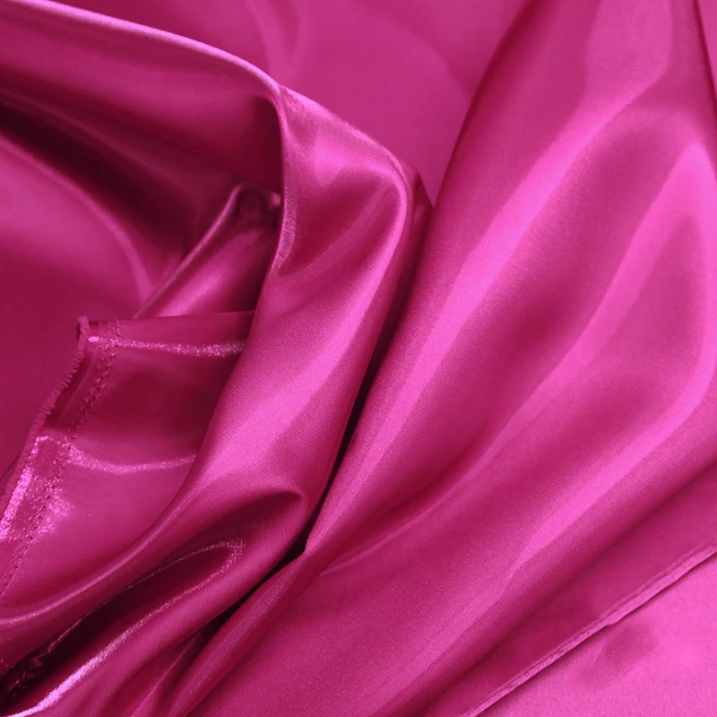 Glossy Metallic Liquid Luxury Satin Fabric in Pink, Green, and Blue for Dress and Suit Design