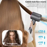 Sèche-cheveux ionique 5 en 1 avec diffuseur, appareils professionnels pour le soin des cheveux, sèche-cheveux sans pales pour femmes, salon de coiffure, sèche-cheveux super puissant 4