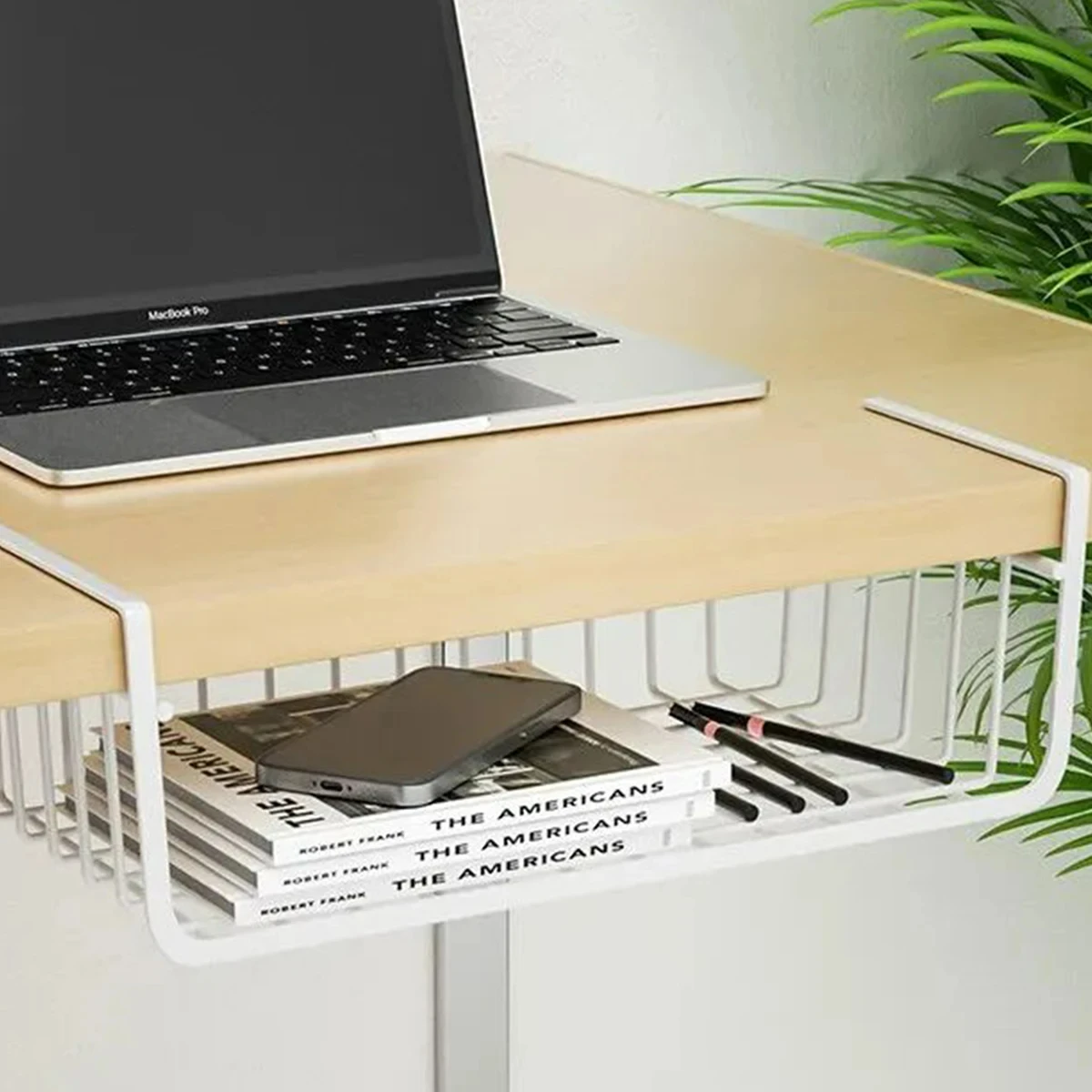 Hanging Iron Under-Cabinet Basket 2