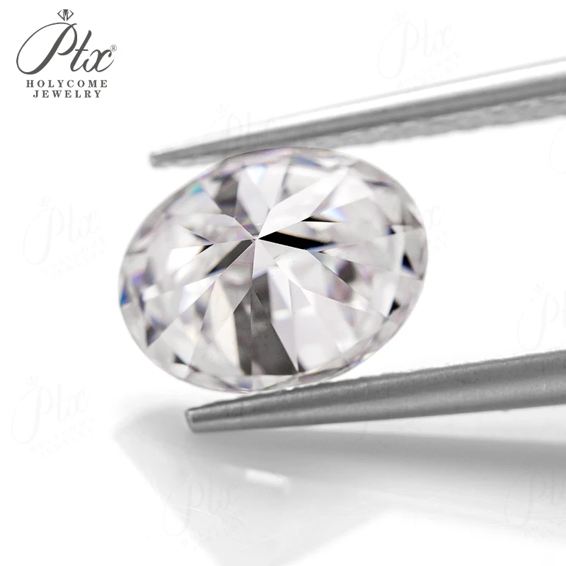 0,1-10CT Moissanit-Stein, ovale Form, D-Farbe, Brillantschliff, VVS1-Reinheit, Perlen mit ultimativem Glanz, hochwertige Materialien für Schmuck – Detail 8