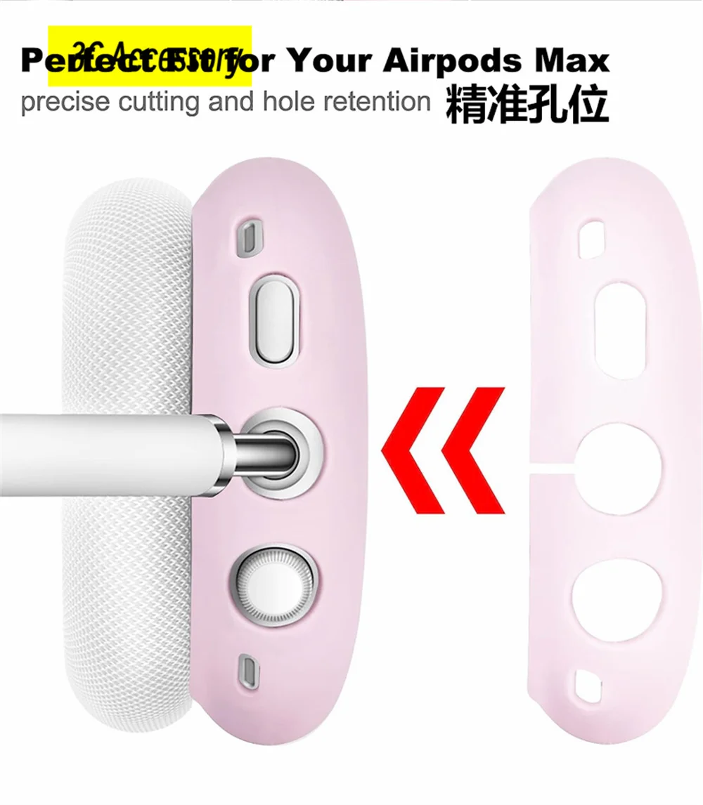 2&3 in1 Cases For Airpods Max Earphone Case Anti-Scratch For AirPods Headset Protect Shell for Apple Airpods Max Accessories