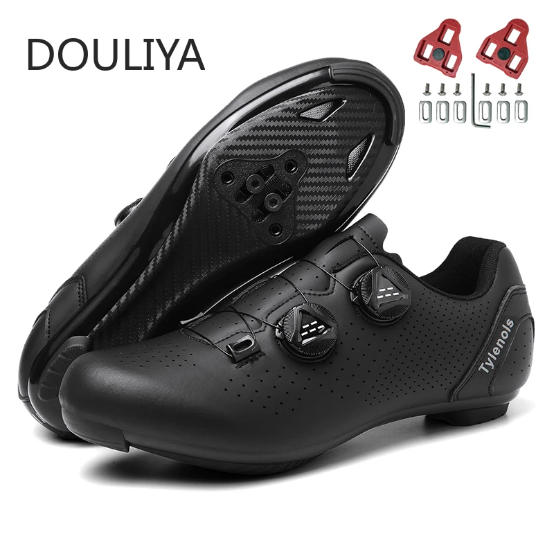 DOULIYA Cycling Sneakers MTB Men Footwear Road Dirt Bike Racing Women Bicycle Mountain SPD Sports Biking Speed Flat Shoes Cleat