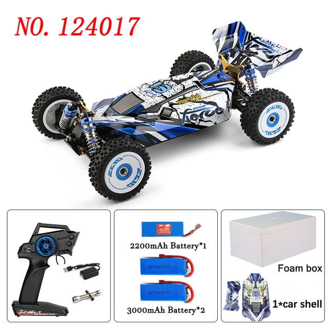 Wltoys V2 for 124017 Brushless RC Car 124019 Brush Car RTR Vehicles Metal Chassis Off Road Model 1/12 2.4G 4WD 75KM/H Machinepurple