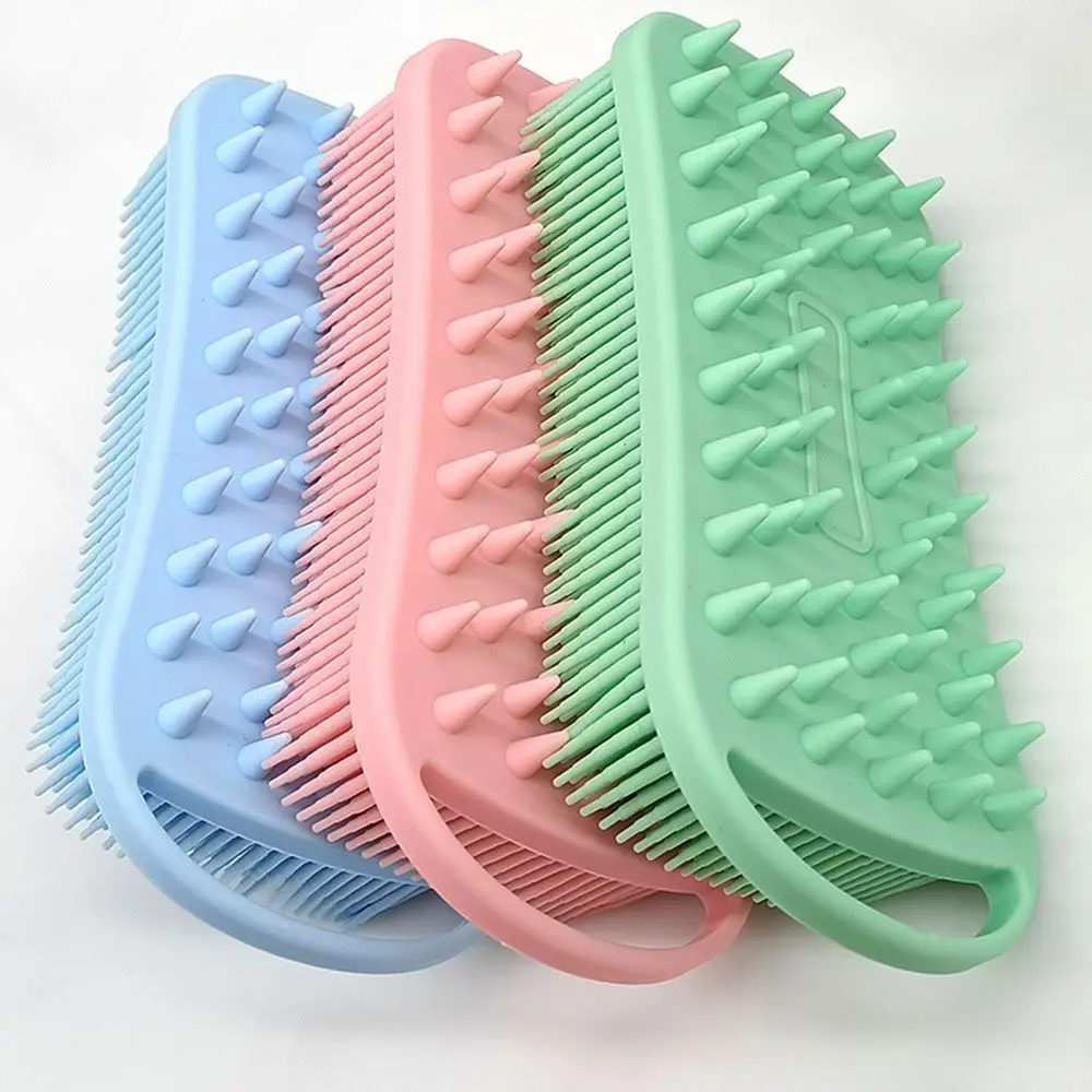 

Bath Brush With Hook Soft Silicone Baby Showers Cleaning Mud Dirt Remover Massage Back Scrub Showers Bubble Non-toxic Brushes