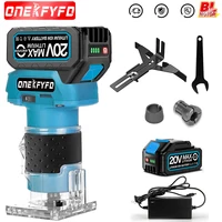Brushless 5 Speed Electric Trimming Machine Wireless Milling Engraving Slotting Machine Woodworking Tools for Makita 18V Battery 1