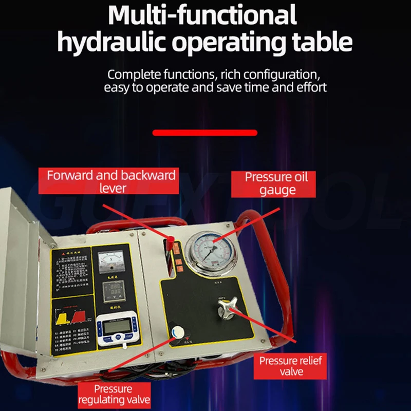 Hydraulic 4 Ring Butt Welding Machine 63-315MM PE Pipe Butt Welding Machine Water Pipe Hot-melt Machine Water Electricity Weld 3