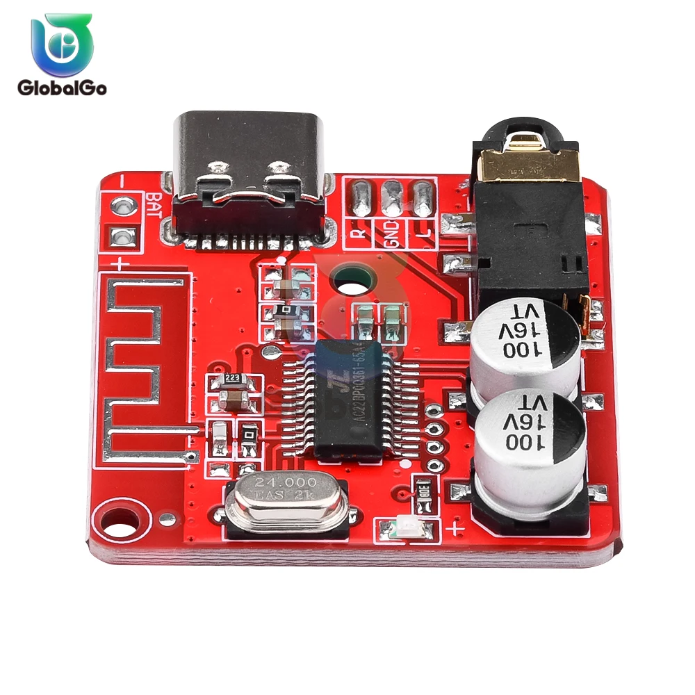 Bluetooth Audio Receiver Board Bluetooth 5.0 MP3 Lossless Car Audio Decoder Board Wireless Stereo Music Module 3.7-5V mini bluetooth digital power amplifier board mirco usb powered bluetooth receiver audio power amplifier module audio power board