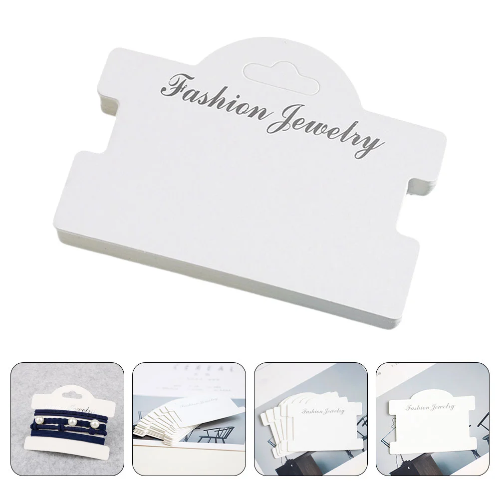 

100Pcs Display Cards for Jewelry Bracelet Organizing Cards Paper Cards for Necklace Jewelry Display