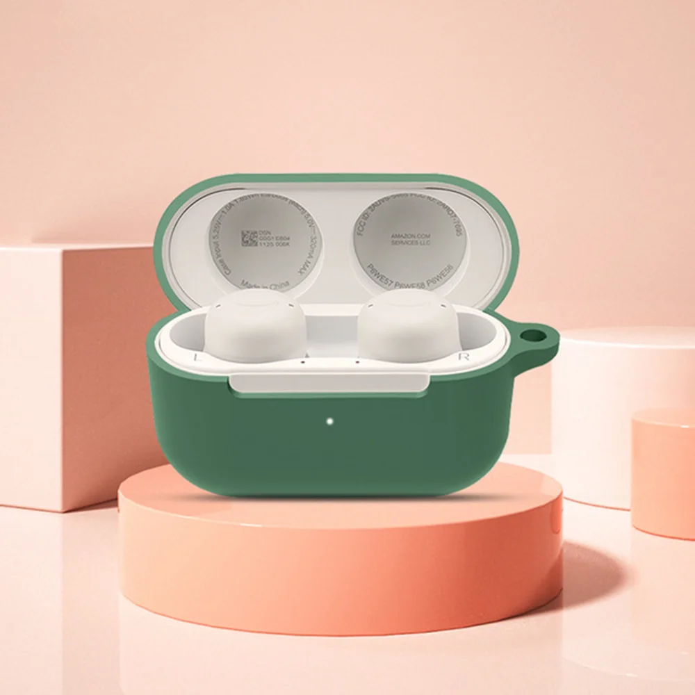Solid Color Shockproof Silicone Earphone Cover