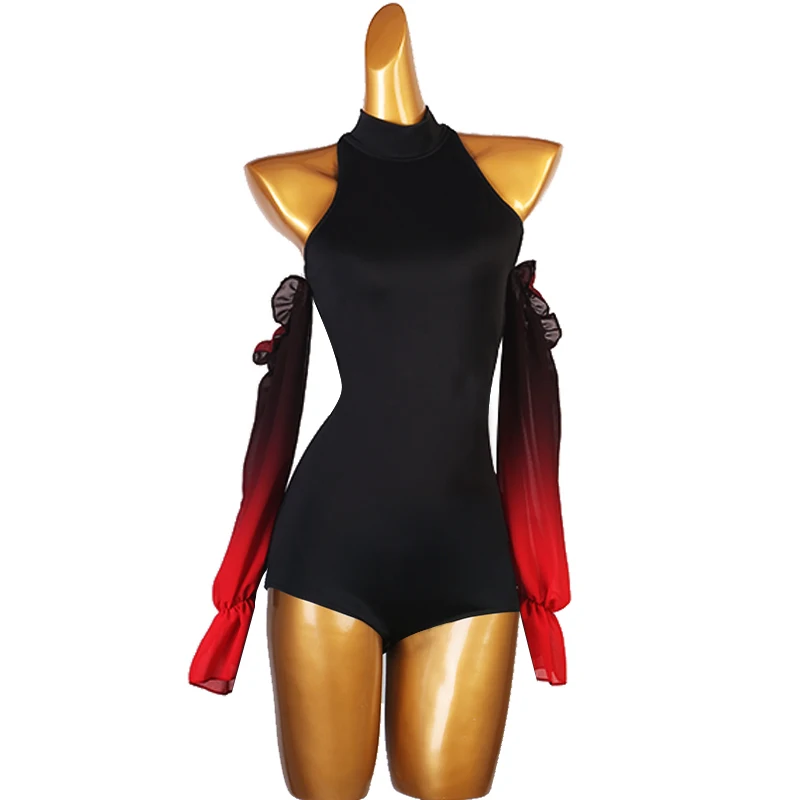 Dancewear Women Tops Bodysuit Leotard for Prom Ballroom Dance Dresses Romper Jumpsuit Waltz Dance Dresses Flamco Costume D1176