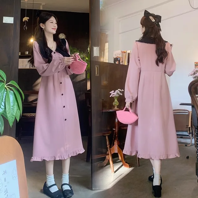 봄 가을 여성 원피스