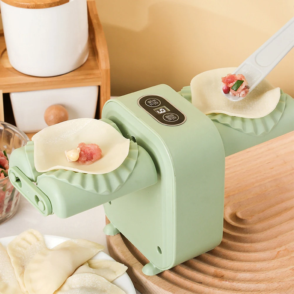 Description Picture 5 of itemAutomatic Dumpling Maker Press Household Double Head Wrapper Dumpling Pastry Making Empanadas Pierogi Kitchen Tool