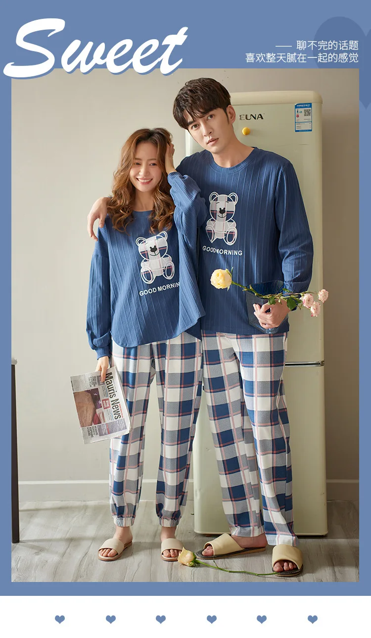 Couples 100% Cotton Plus Size Sleepwear Sets