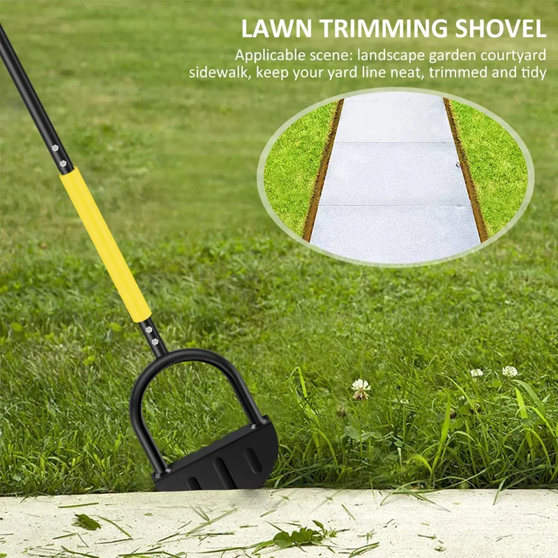 Half Moon Manual Cutting Edge Trimming Shovel Lawn Mowing Weeding Tools Serrated Edger Lawn Cutter For Home Garden Landscape 6
