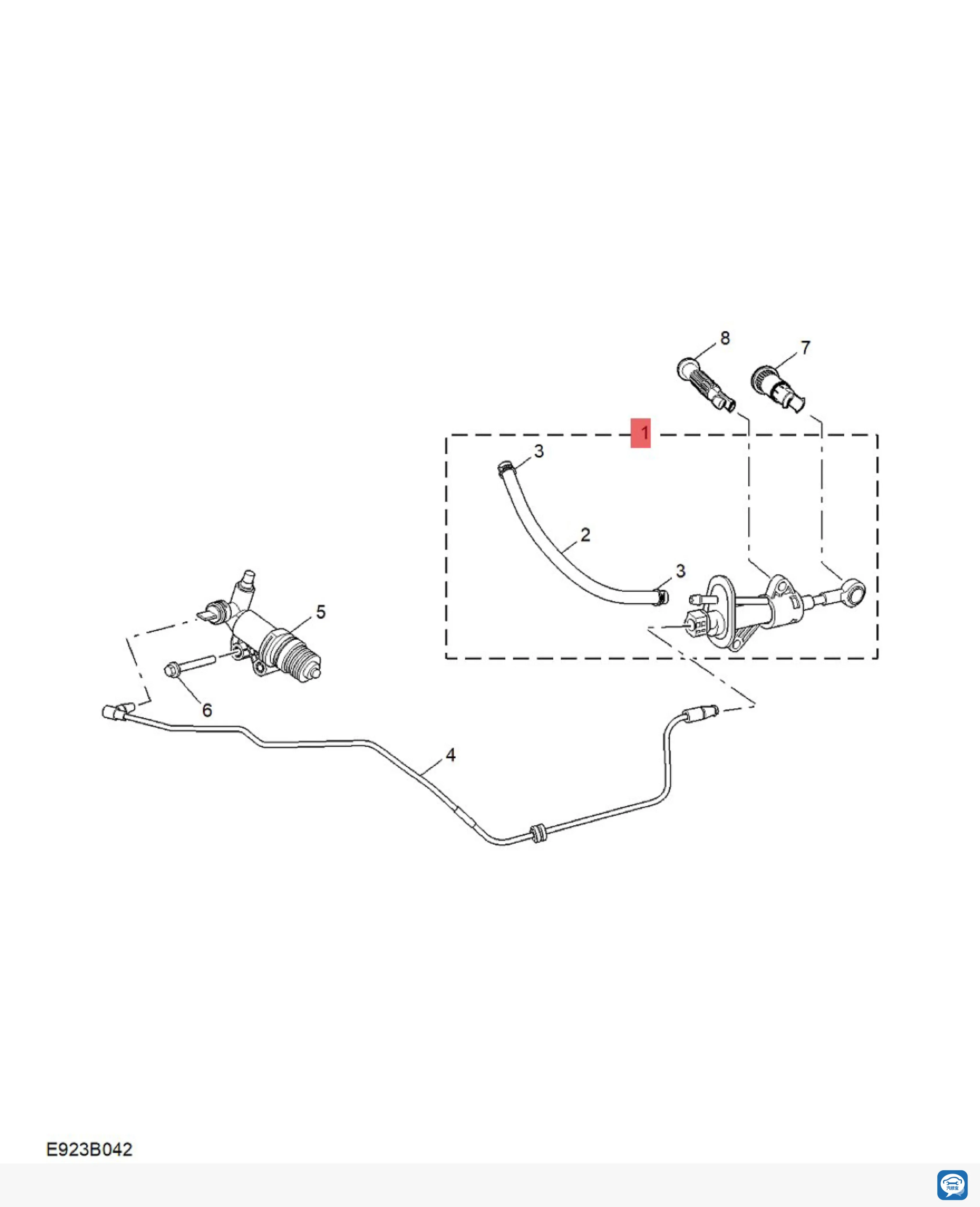 Clutch master cylinder pump 1pcs (2models) for Chinese SAIC ROEWE i5 New MG5 Auto car motor parts 10637088