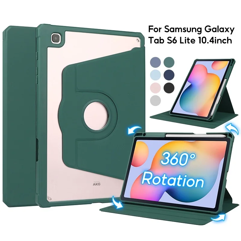 

For Samsung Galaxy Tab S6 Lite 10.4inch 2022 2020 Tablet Case 360°Degree Protective Transparen Cover Case SM-P610 P615 P613 P619
