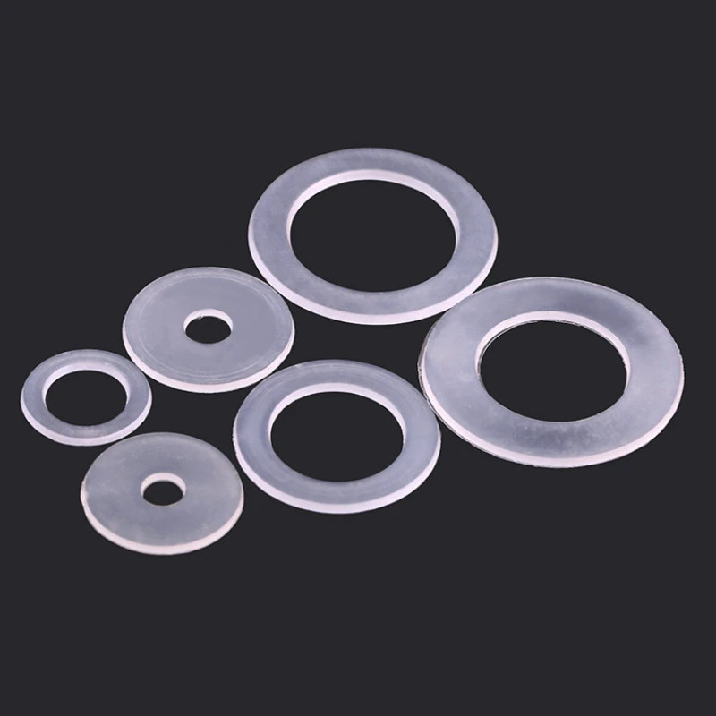 Nylon washers plastic washers white plastic clear nylon flat washer PE insulation spacer seals rings M3-M20