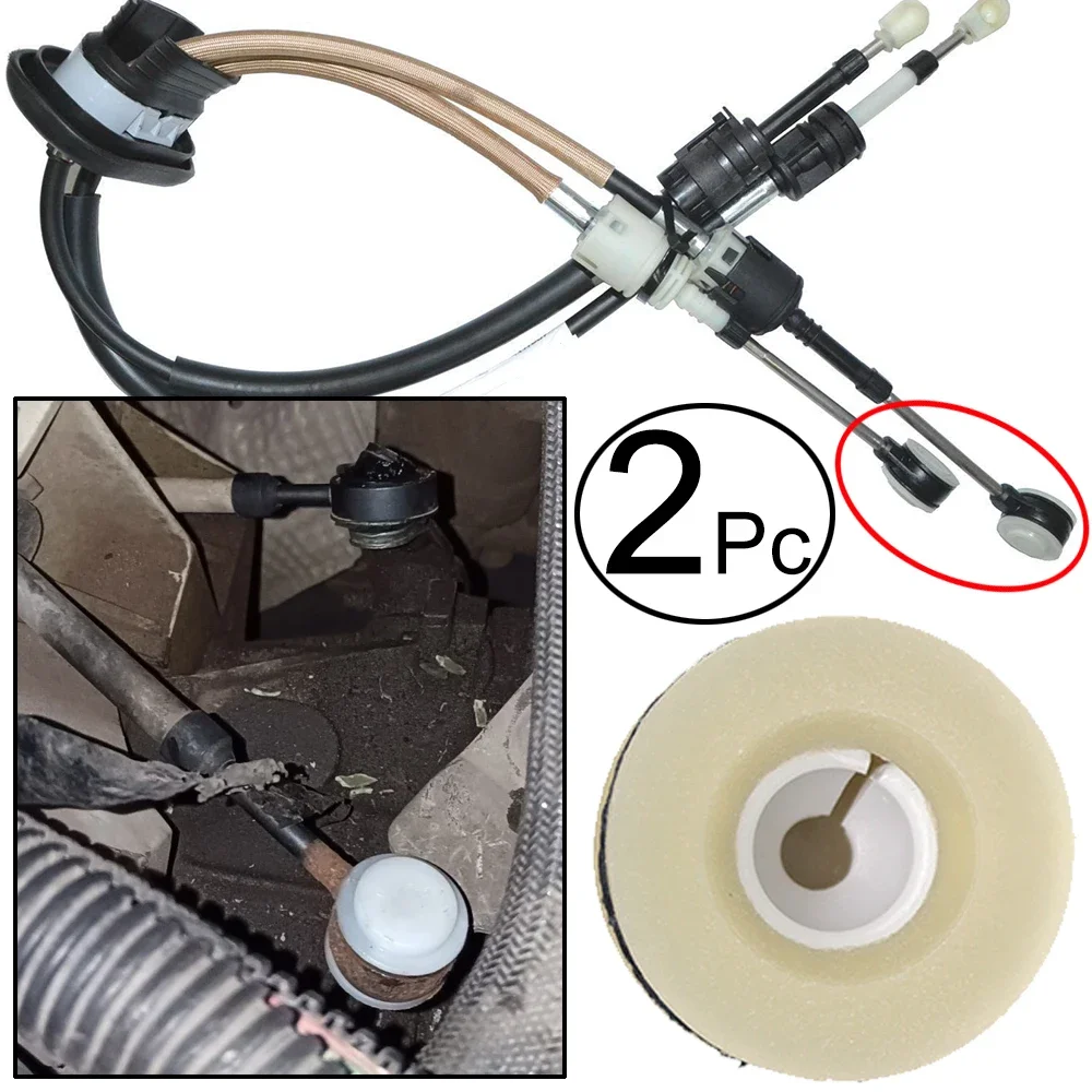 2Pcs Gear Shift Selector Lever Linkage Cable Shifter Bushing For Citroen Berlingo B9 C4 Picasso Jumpy G9 Dispatch 2008-2013