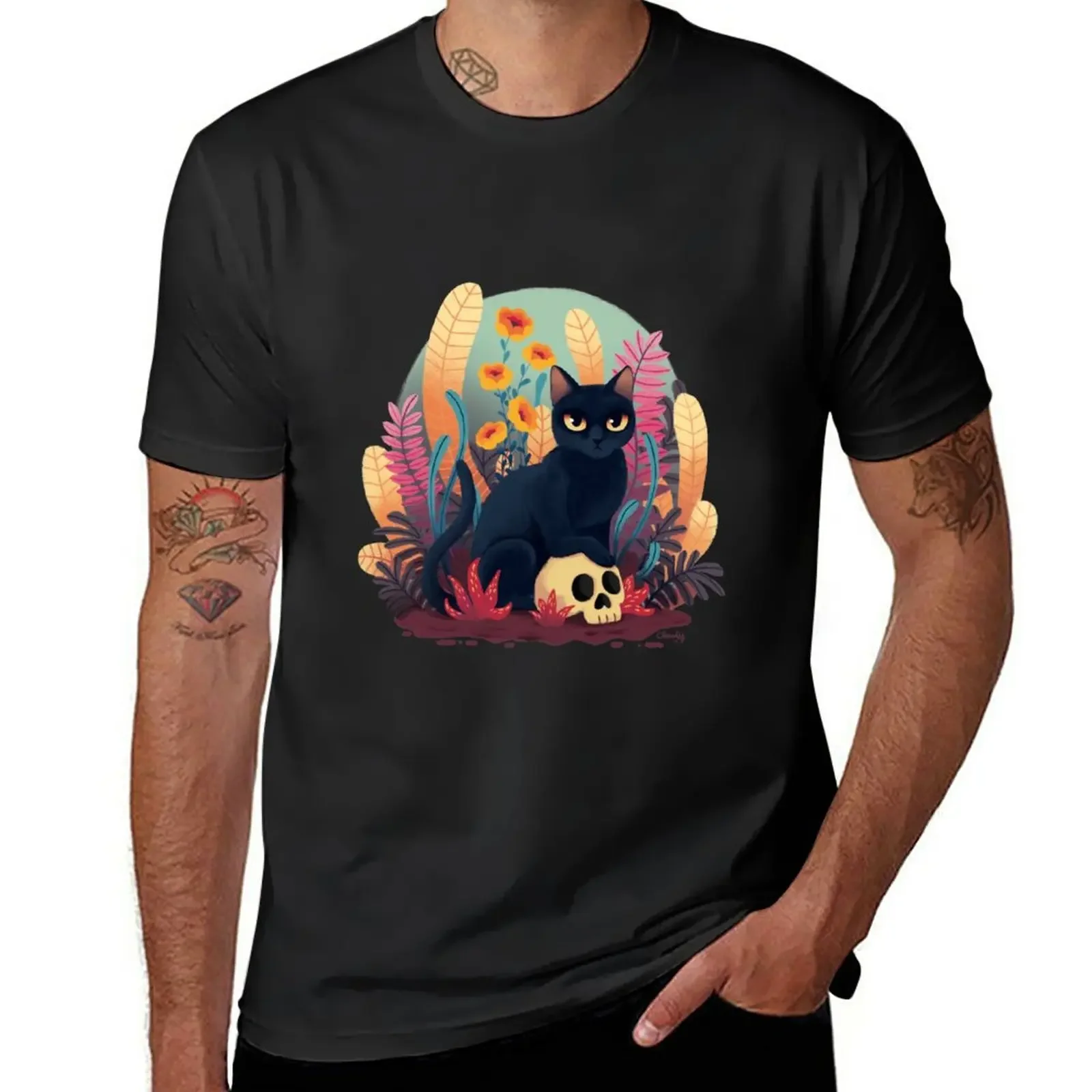 

Skull kitty T-Shirt graphics plus size tops mens graphic t-shirts anime