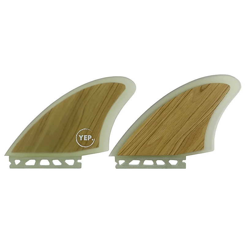 UPSURF FUTURE Keel Fins Fibreglass Fins For Surfboard Bamboo Twin tabs Quilhas Funboard Fin For Water Sport Thruster K2 Surf Fin