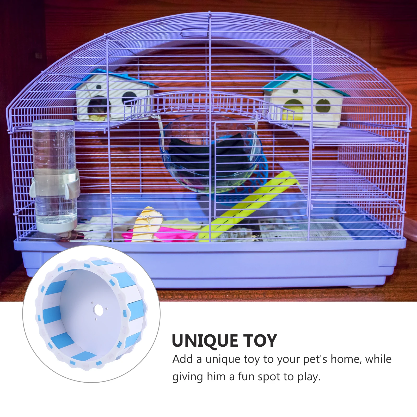 Picture of Silent Wood Running Wheel 17Cm for Hamster Gerbil Mouse Pet Exercise ...