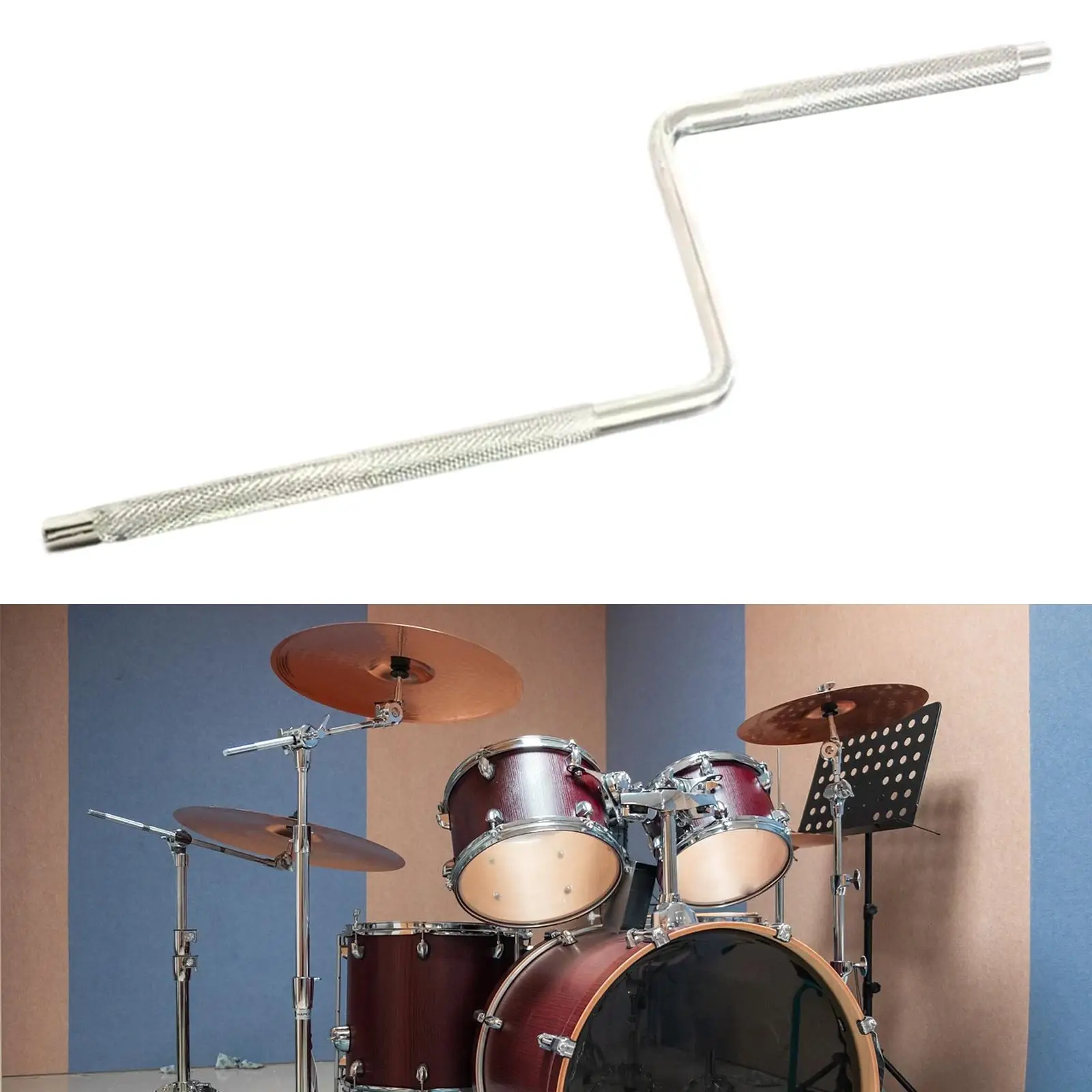 

Удлинитель для барабана Jazz Z-образный, прочный ударный монтажный стержень, запчасти для ударных инструментов, держатель для тарелок