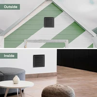 ฝาครอบตะแกรงระบายอากาศอลูมิเนียม ผนังด้านนอกทรงสี่เหลี่ยม ช่องระบายอากาศ กระจังหน้าระบายความร้อน ระบบทําความเย็น และช่องระบายอากาศ ระบบและชิ้นส่วน HVAC 4