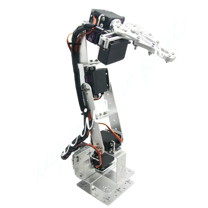 arduino-robot-6-dof-kit-de-montaje-de-garra-de-abrazadera-de-aluminio-brazo-robotico-mecanico-y-servos-servo-cuerno-de-metal-plata