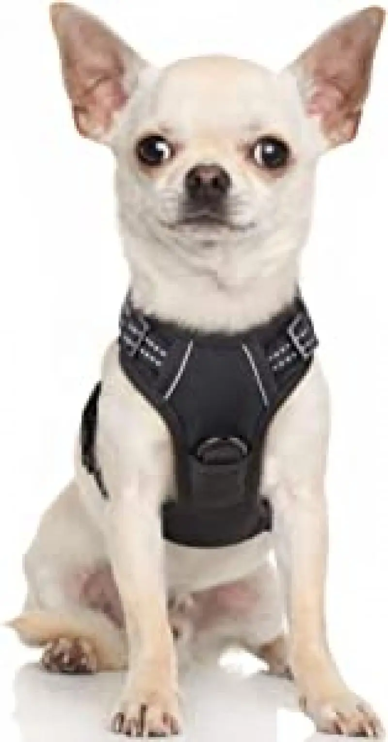 

Anti-Pull Pet Harness Adjustable Padded Dog Vest Reflective Anti-Suffocation Pet Vest with Easy Control Handle for Small Dogs