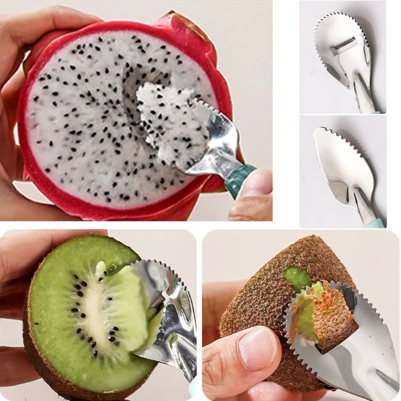 Baby Feeding Spoon Scraper Spoon Silicone Fruit Puree Spoon Supplementary Food Feeder Dual-Head Spoon Toddler Utensil 6