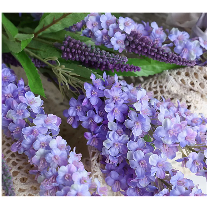 Lavender Simulation Flower Arrangement - Elegant Pastoral Decor
