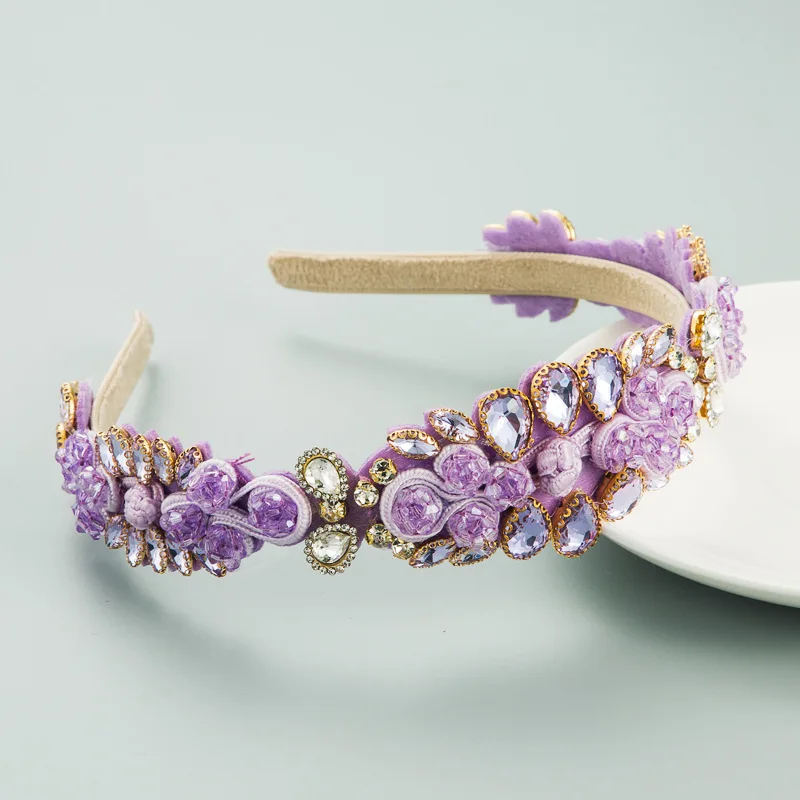 Belle Vous Confezione da 6 Fascia per Capelli con Glitter - Fasce per Capelli Donna Antiscivolo Elastici - Accessori Blu, Argento, Arcobaleno, Rosa, Viola e Nero - Per lo Sport e la