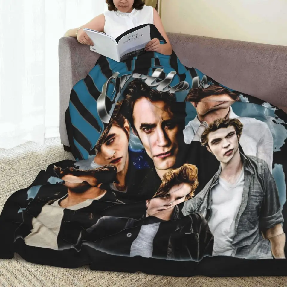 Edward Cullen-Twilight Ultra-Soft Micro Fleece Blanket Throw Blankets Lichtgewicht Deken Perfect Voor Bed Reizen Bank Rojvrivjh1142