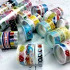 10pcs Adhesive Sticker 250x1.5cm DIY Washi Tape Cartoon Pattern Decorative Craft for Gift Wrapping Scrapbook School Supplies 3