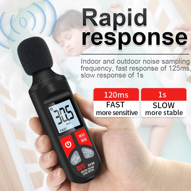 Digital Sound Level Meter Audio Level Meter Sonometro Sound Decibelimetro 30-130dB Decibel Portable Noise sound level meter
