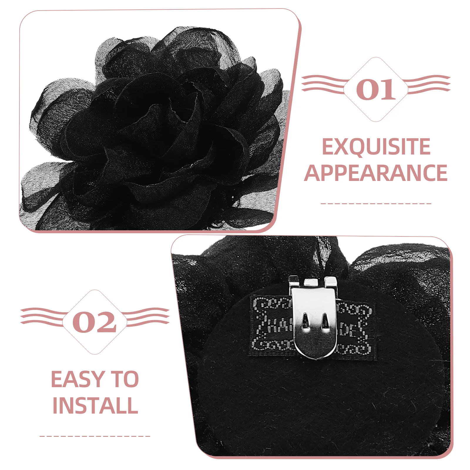 2 Pcs Removable Shoe Ornament Flowers Clip Sneakers Shoelace Charms for Shoes Laces Cloth Clips Woman 3