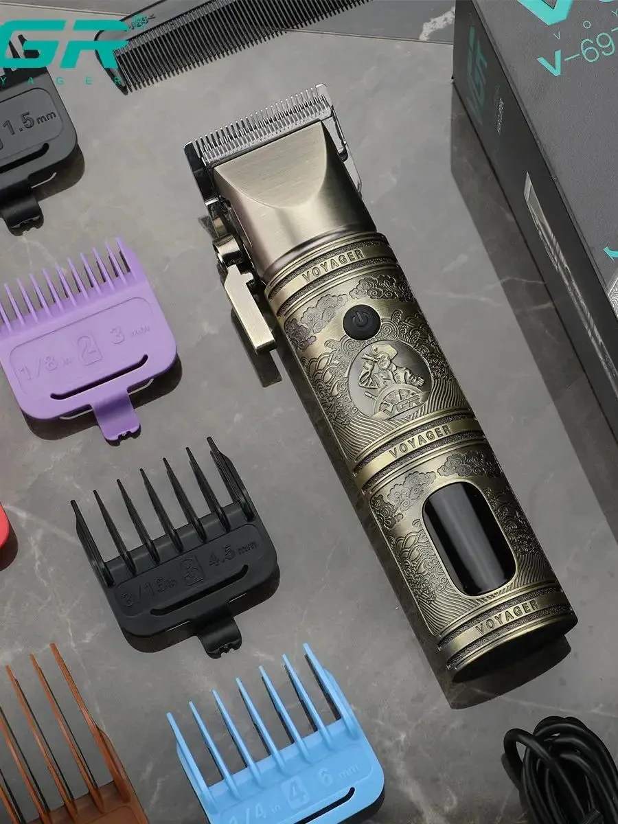 ماكينة تشذيب الشعر الكهربائية VGR 670، أداة قص الش...