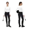Women's Horse Riding Pants with Zipper Pockets Equestrian Horse Back Rider Breeches Silicone Schooling Tights Outdoor Sportswear 2